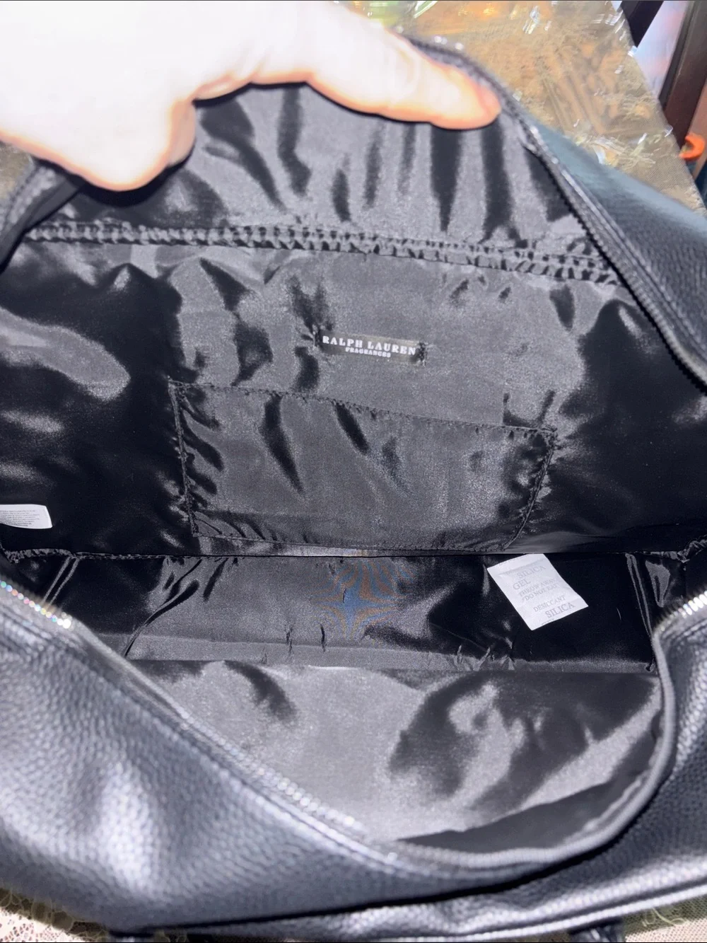 Ralph Lauren travel /overnight /sport/ gym bag Black faux leather New / unused
